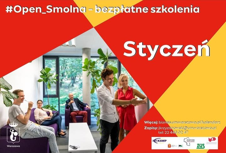 Bezpłatne szkolenia dla przedsiębiorców - #Open_Smolna